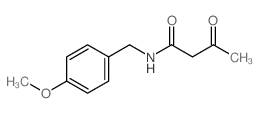 N-(4-甲氧基苄基)-3-氧代丁酰胺结构式