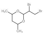 1,3-Dioxane,2-(1,2-dibromoethyl)-4,6-dimethyl- Structure
