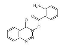 (7-oxo-8,9,10-triazabicyclo[4.4.0]deca-1,3,5,9-tetraen-8-yl) 2-aminobenzoate结构式