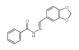 Benzoic acid,2-(1,3-benzodioxol-5-ylmethylene)hydrazide Structure