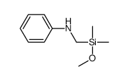 N-[[methoxy(dimethyl)silyl]methyl]aniline结构式