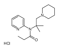 N-(2-methyl-1-piperidin-1-ylpropan-2-yl)-N-pyridin-2-ylpropanamide,hydrochloride Structure