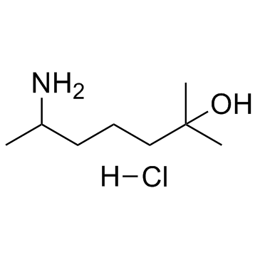 6-amino-2-methylheptan-2-ol,hydrochloride Structure