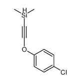2-(4-chlorophenoxy)ethynyl-dimethylsilane Structure