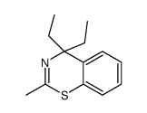 4,4-diethyl-2-methyl-1,3-benzothiazine结构式