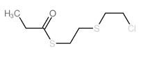 1-[2-(2-chloroethylsulfanyl)ethylsulfanyl]propan-1-one Structure