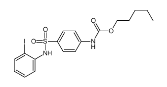 pentyl N-[4-[(2-iodophenyl)sulfamoyl]phenyl]carbamate结构式