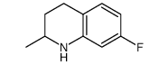 Quinoline, 7-fluoro-1,2,3,4-tetrahydro-2-methyl- (9CI) structure