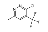 3-CHLORO-6-METHYL-4-(TRIFLUOROMETHYL)PYRIDAZINE结构式