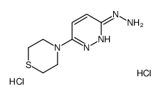 (6-thiomorpholin-4-ylpyridazin-3-yl)hydrazine,dihydrochloride Structure