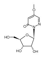 4-methoxy-1-β-D-ribofuranosylpyridazin-6-one结构式