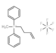 but-3-enyl-methyl-diphenylphosphanium,hexafluorophosphate Structure