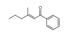 3-methyl-1-phenyl-hex-2-en-1-one结构式