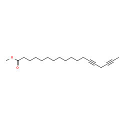 13,16-Octadecadiynoic acid methyl ester结构式