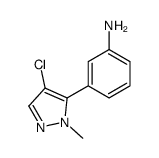 3-(4-chloro-2-methylpyrazol-3-yl)aniline结构式