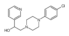 2-[4-(4-chlorophenyl)piperazin-1-yl]-1-pyridin-3-ylethanol Structure