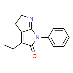 Pyrrolo[2,3-b]pyrrol-2(1H)-one, 3-ethyl-4,5-dihydro-1-phenyl- (9CI) Structure