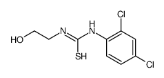 1-(2,4-dichlorophenyl)-3-(2-hydroxyethyl)thiourea结构式