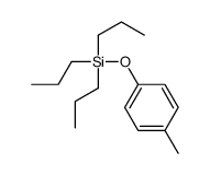 (4-methylphenoxy)-tripropylsilane Structure