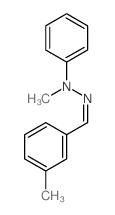 Benzaldehyde,3-methyl-, 2-methyl-2-phenylhydrazone Structure