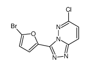 3-(5-bromofuran-2-yl)-6-chloro-[1,2,4]triazolo[4,3-b]pyridazine结构式