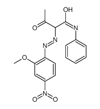 2-[(2-methoxy-4-nitrophenyl)diazenyl]-3-oxo-N-phenylbutanamide结构式
