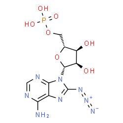 8-azidoadenosine 5'-monophosphate Structure