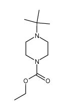 4-tert-butyl-piperazine-1-carboxylic acid ethyl ester Structure