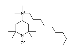 4-(N,N-dimethyl-N-nonyl)ammonium-2,2,6,6-tetramethylpiperidine-1-oxyl structure