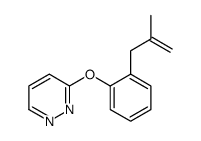 3-[2-(2-methylprop-2-enyl)phenoxy]pyridazine结构式