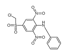 4-(chloromethylsulfonyl)-2,6-dinitro-N-phenylaniline Structure