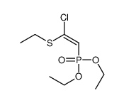 1-chloro-2-diethoxyphosphoryl-1-ethylsulfanylethene结构式