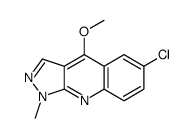 6-chloro-4-methoxy-1-methylpyrazolo[3,4-b]quinoline Structure