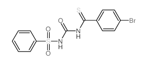 1-(benzenesulfonyl)-3-(4-bromobenzenecarbothioyl)urea Structure