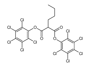 bis(2,3,4,5,6-pentachlorophenyl) 2-butylpropanedioate结构式