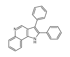 2,3-diphenyl-1H-pyrrolo[3,2-c]quinoline结构式