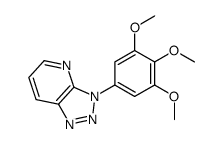 3-(3,4,5-trimethoxyphenyl)triazolo[4,5-b]pyridine结构式