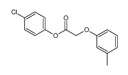 (4-chlorophenyl) 2-(3-methylphenoxy)acetate结构式