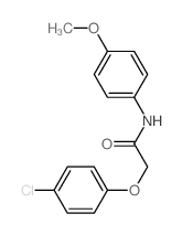 Acetamide,2-(4-chlorophenoxy)-N-(4-methoxyphenyl)- Structure