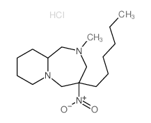 3-hexyl-5-methyl-3-nitro-1,5-diazabicyclo[5.4.0]undecane结构式