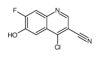 4-Chloro-7-fluoro-6-hydroxy-3-quinolinecarbonitrile Structure