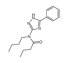 N-butyl-N-(5-phenyl-1H-1,2,4-triazol-3-yl)butanamide Structure