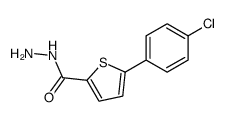 5-(4-chlorophenyl)thiophene-2-carbohydrazide结构式