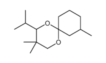 3,3,10-trimethyl-4-propan-2-yl-1,5-dioxaspiro[5.5]undecane结构式