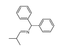 N-benzhydryl-2-methylpropan-1-imine Structure