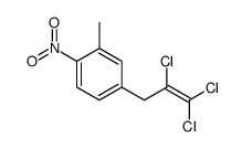 2-methyl-1-nitro-4-(2,3,3-trichloroprop-2-enyl)benzene Structure