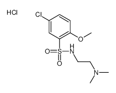 5-chloro-N-[2-(dimethylamino)ethyl]-2-methoxybenzenesulfonamide,hydrochloride Structure