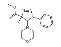methyl 4-methyl-5-morpholino-1-phenyl-4,5-dihydro-1H-1,2,3-triazole-4-carboxylate Structure