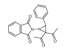 N-(2,2-diacetyl-3-phenyl-aziridin-1-yl)-phthalimide结构式