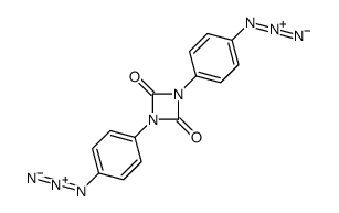 1,3-bis(4-azidophenyl)-1,3-diazetidine-2,4-dione结构式